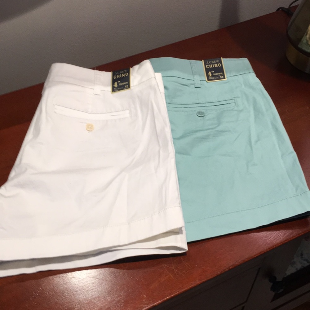 JCrew 4in Chino Shorts 2 pair
